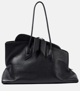La Passeggiata Medium leather tote bag | The Attico