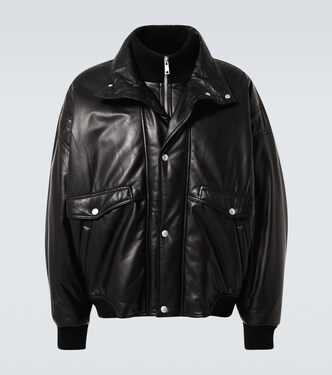 Leather bomber jacket | Prada