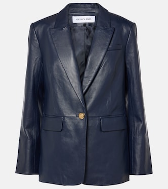 Vega leather blazer | Veronica Beard