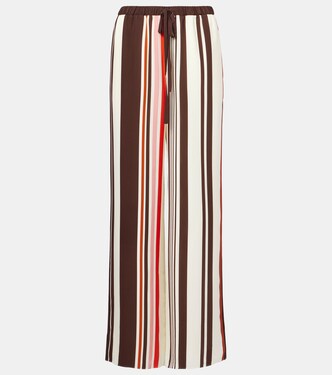 Pantalon ample Thistle en satin de soie | SIR