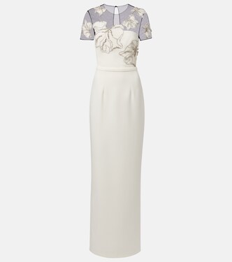 Embellished crêpe gown | Safiyaa