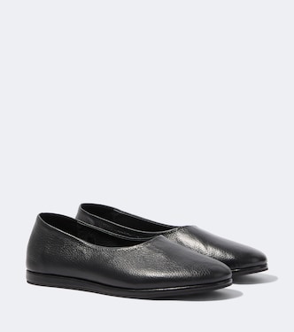 City leather slip-on shoes | Saman Amel