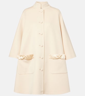 Crepe Couture bow-detail coat | Valentino