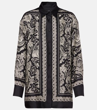 Alfie paisley silk twill shirt | Nili Lotan