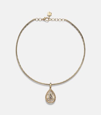 18kt gold choker with diamonds | Shay Jewelry