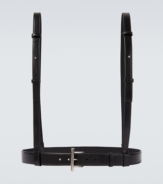 T-Bar Harness leather belt | McQueen
