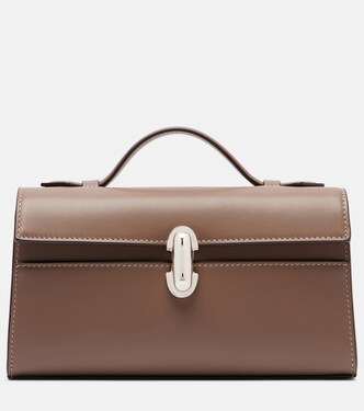 Symmetry leather top-handle bag | Savette
