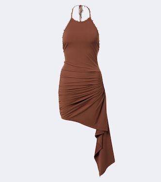 Embellished halterneck jersey minidress | Christopher Esber