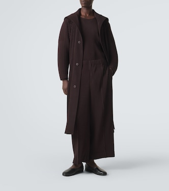 Monthly Colors pleated top in brown - Homme Plisse Issey Miyake