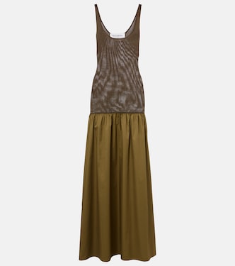 Ilya cotton-trimmed maxi dress | The Frankie Shop