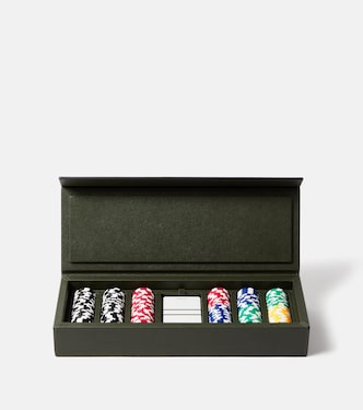 Coffret de poker Parma en cuir | Giobagnara