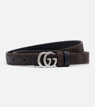 GG Marmont reversible canvas belt | Gucci