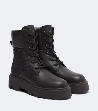 Aurea leather lace-up boots | Moncler