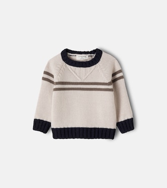 Baby Torino striped cotton-blend sweater | 1 + in the Family