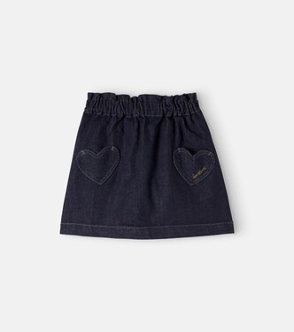 Douchka patch-appliqué denim skirt | Bonton