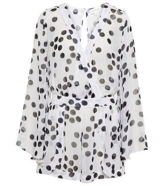 Emma polka-dot chiffon playsuit | Alexandra Miro