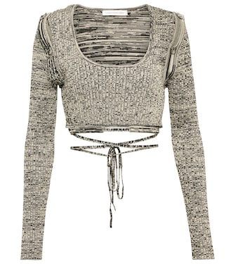 Space-dyed convertible crop top | Christopher Esber