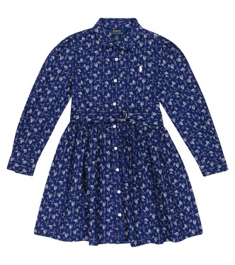 Floral cotton shirt dress | Polo Ralph Lauren Kids