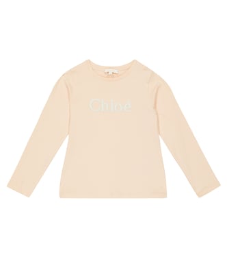 Logo cotton-jersey T-shirt | Chloé Kids