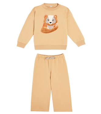 Fleece sweatshirt and sweatpants set | Il Gufo