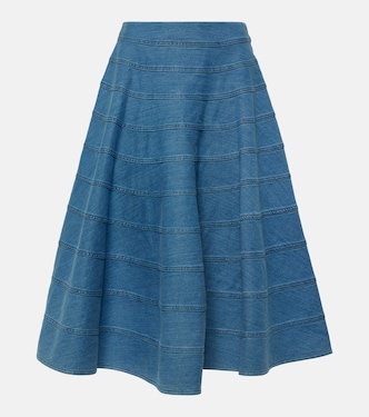 Midirock Grace aus Denim | Altuzarra