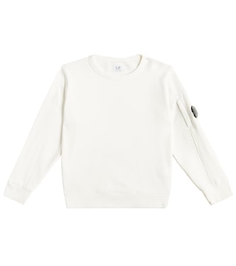 Sweat-shirt Diagonal Fleece Lens en coton | C.P. Company Kids