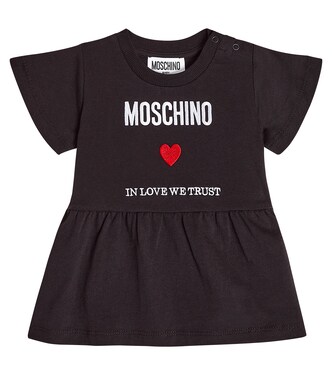 Baby printed cotton jersey dress | Moschino Kids