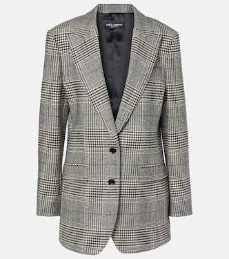 Prince of Wales check wool-blend blazer | Dolce&Gabbana