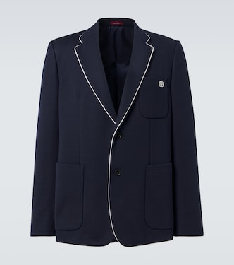 Blazer Double G aus Baumwoll-Jersey | Gucci