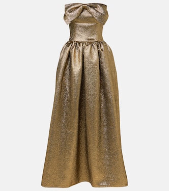 Lamé jacquard gown | Self-Portrait