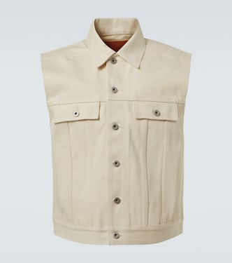 DRKSHDW denim vest | Rick Owens