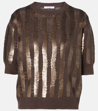 Top Empoli en lin à sequins | Max Mara