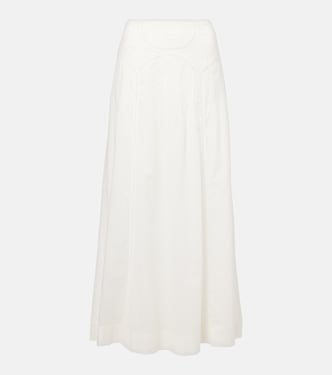 Vienne embroidered cotton maxi skirt | Rixo