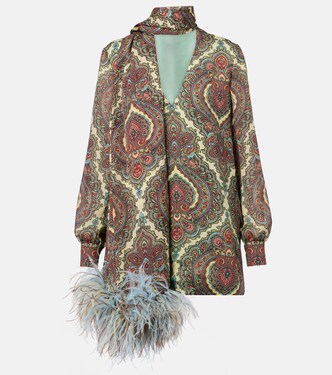 Voyage Imaginaire silk georgette blouse | Valentino