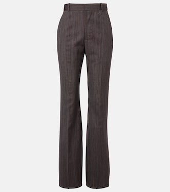 High-rise wool flared pants | Bottega Veneta
