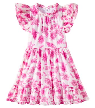 Floral ruffled cotton dress | Tartine et Chocolat