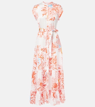 Bedrucktes Hemdblusenkleid | Poupette St Barth