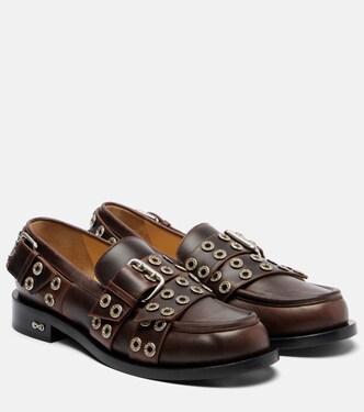 Buckle Belt leather loafers | Mach & Mach