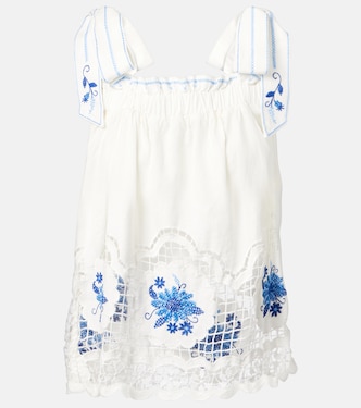 Jardin de Rêve floral linen-blend top | Farm Rio