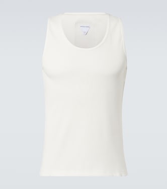 Cotton-blend jersey tank top | Bottega Veneta