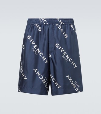 Givenchy Shadow silk Bermuda shorts | Givenchy
