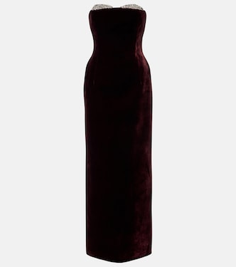 Noélie embellished velvet gown | The New Arrivals Ilkyaz Ozel