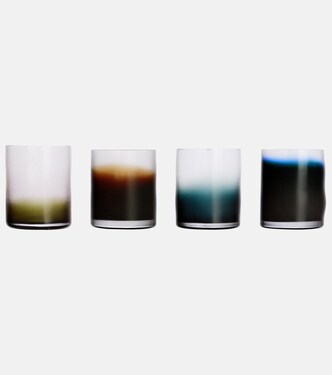 Raw Glassware set of 4 glass tumblers | Milena Kling