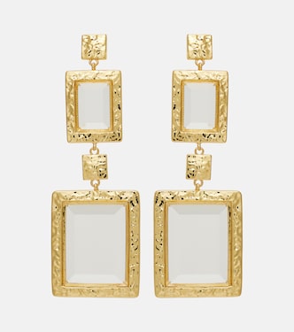 Pendientes bañados en oro adornados  | Rebecca Vallance