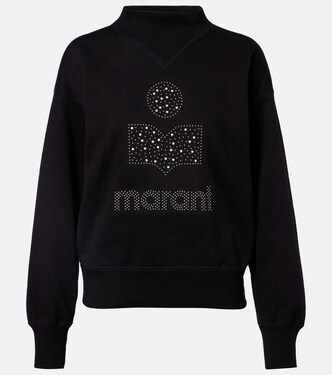 Moby logo cotton-blend fleece sweatshirt | Marant Etoile