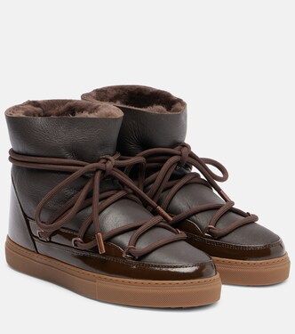 Schneestiefel Gloss aus Leder | Inuikii