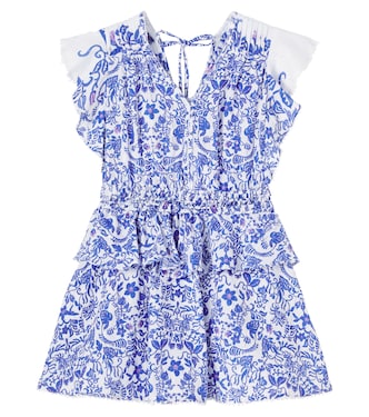 Noemi floral cotton dress | Poupette St Barth Kids