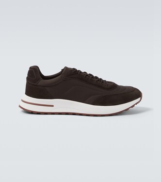 Week End Walk suede-trimmed sneakers | Loro Piana