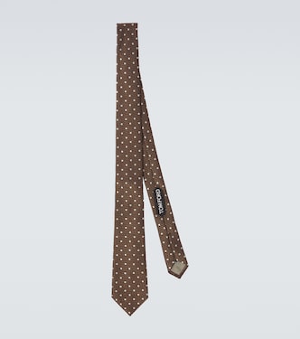 Polka-dot silk tie | Tom Ford
