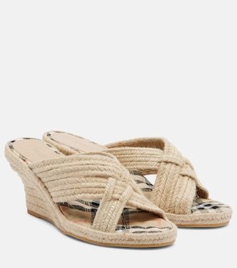 Woven espadrille wedges | Burberry